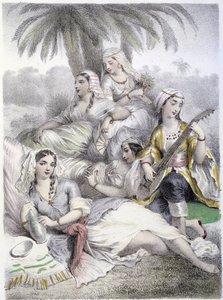 Les Houris - “Les Femmes mitolojiklerinde”, G. Staal'ın çizimleri, Mery ve Cte Foelix, Ed. G. de Gouet