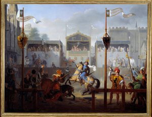 14. yüzyılda bir turnuva. Pierre Henri Revoil
