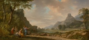 Athos Dağı, Büyük İskender Anıtı Olarak Oyulmuş by Pierre Henri de Valenciennes