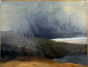Göl kenarında fırtına. Pierre-Henri De Valenciennes (1750-1819)
