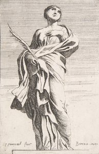 Ayakta Kadın Figürü, ca. 1739-40., yakl. 1739-40. by Pierre Ignace Parrocel