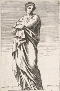Ayakta Kadın Figürü, ca. 1739-40., yakl. 1739-40. by Pierre Ignace Parrocel