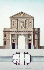 Gateway of Delft, Rotterdam, Pierre Jacques Goetghebuer tarafından 