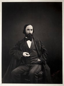 Auguste Vacquerie, c. 1860. by Pierre Jean Delbarre