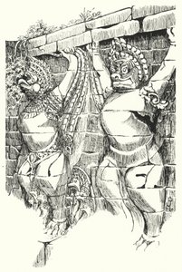 Garudas, Fillerin Terası (gravür) by Pierre Jeannerat de Beerski