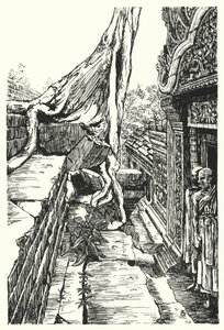 İkinci katta, Baphuon (gravür) by Pierre Jeannerat de Beerski