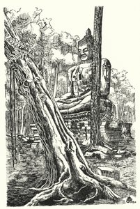 Tep Pranam Budası (gravür) by Pierre Jeannerat de Beerski