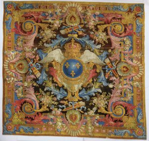 Louis XV savonnerie halısı, 1740-50 by Pierre Josse Perrot