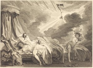 Havai fişekler by Pierre Laurent Auvray after Jean Honoré Fragonard