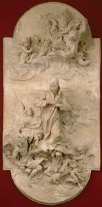 S. Luigi Gonzaga in Glory, 1696 dolayları (pişmiş toprak) by Pierre Legros