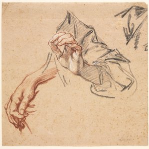 Rekto Ellerin Çalışması, Bir Elin Eskizinin tersine, 1700