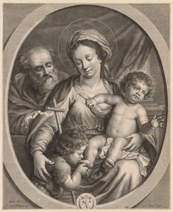 Kutsal Aile ve S. John. by Pierre Louis van Schuppen