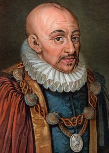 Michel Eyquem de Montaigne 1533-1592 - gravür - 19. yüzyıl - Michel Eyquem de Montaigne