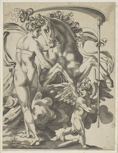 Satürn ve Perisi Philyra by Pierre Milan