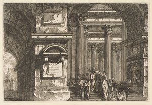 Bir Tapınakta Cenaze Sahnesi, yaklaşık. 1760.