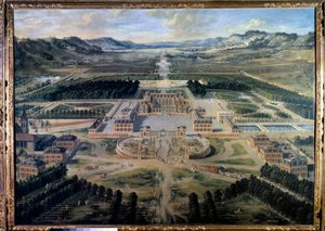 Versay Kalesi ve Bahçeleri'nin 1668'de Paris Bulvarı'ndan çekilmiş görünümü (tuval üzerine yağlı boya)