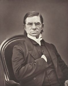 Émile Littré Fransız sözlükbilimci ve filozof, 1801-1881, c. 1876. by Pierre Petit