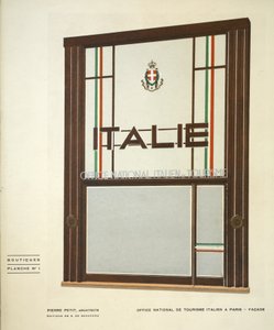 Office National de Tourisme Italien A Paris, Pierre Petit, Butikler, Henry Delacroix, Editions S De Bonadona, Paris, 1920