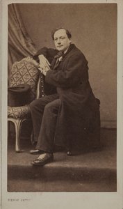 Şair Theodore de Banville 1823-1891 portresi. by Pierre Petit