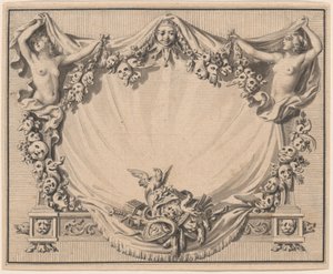Tiyatro Maskeli Bir Kartuş by Pierre Philippe Choffard