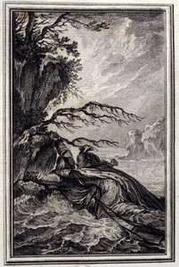 La fiancee du roi de Garbe - in “” Tales et nouvelles en vers”” by Jean La Fontaine. 1776. Illustration by P.P. Choffard. by Pierre Philippe Choffard