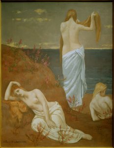 Deniz kenarında genç kadınlar by Pierre Puvis de Chavannes