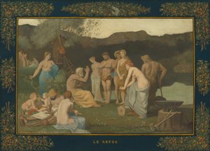 Dinlenme by Pierre Puvis de Chavannes