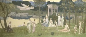 Kutsal Koru, Sanatın ve İlham Perilerinin Sevgilisi, 188489. by Pierre Puvis de Chavannes