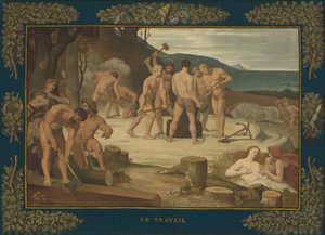 İş, ç. 1863. by Pierre Puvis de Chavannes