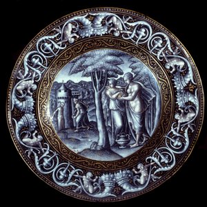 Pierre Reymond (1513-1584) tarafından boyanmış emayede Venüs ve Ruh Plakası 16. yüzyıl