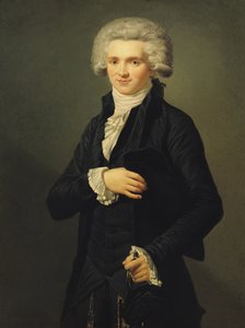 Maximilien de Robespierre (1758-94) 1791 (tuval üzerine yağlı boya)