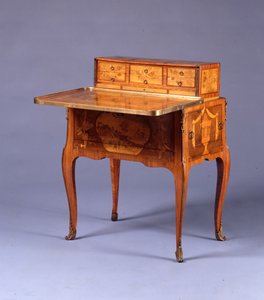 Geçiş tablosu a la Bourgogne (ormolu monte lale ağacı ve kakmacılık) (ayrıca bkz. 463011, 463013 ve 463014) by Pierre Roussel