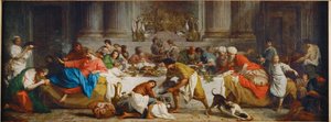 Le repas chez Simon. Simon