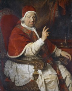 Papa XIV. Benedict'in Portresi (1675-1758), Pierre Subleyras'ın (1699-1749) tablosu by Pierre Subleyras