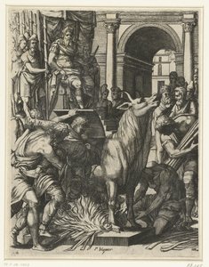 Phalaris Boğası by Pierre Woeiriot (II)