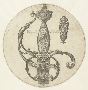 Bir kılıcın kabzası için tasarım by Pierre Woeiriot (II)