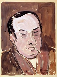 Leon Paul Fargue (1876-1947) şairinin portresi Pierre de Belay (1890-1947) 1934. Paris, B.N. by Pierre de Belay