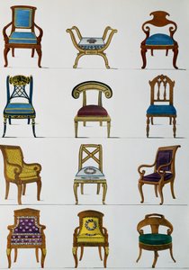 Koltuklar, sandalyeler ve tabureler, Collection de meubles et object de gut (Mobilya ve zevk objeleri koleksiyonu)
