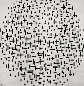 Çizgide Kompozisyon (Linienkopozisyon) by Piet Mondrian