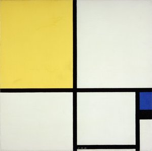 Mavi ve Sarı ile Kompozisyon; Mavi ve Sarı ile Kompozisyon by Piet Mondrian