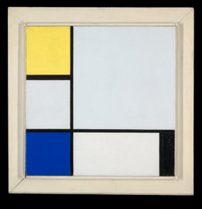 Sarı, Mavi, Siyah ve Açık Mavi ile Kompozisyon by Piet Mondrian
