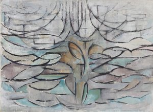 Çiçekli Elma Ağacı, 1912. by Piet Mondrian