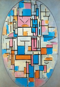 ABD, New York, Oval Kompozisyon by Piet Mondrian