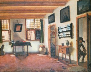Hollanda evinin içi, yaklaşık 1670, Pieter Janssens Elinga