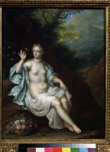 ""Peri Flore Portresi"" (Flora) Pieter Born (Borm) (1650-1682) Tarafından Boyama Puşkin Müzesi