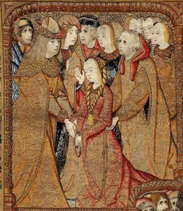 Tanrı'nın Annesinin veya Altın Serçelerin Zaferleri, 1500-02 dolayları (goblen)