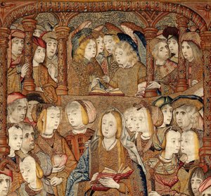 Tanrı'nın Annesinin veya Altın Serçelerin Zaferleri, 1500-02 dolayları (goblen)