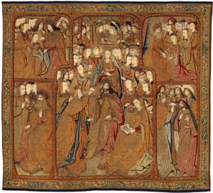 Tanrı'nın Annesinin veya Altın Serçelerin Zaferleri, 1500-02 dolayları (goblen)