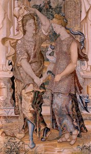 Flaman halısı. Vertumnus ve Pomona Serisi. Vertumnus, kimliğini Pomona