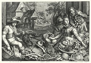 Sebze ve Kanatlı Satıcıları by Pieter 150708 75 after Aertsen